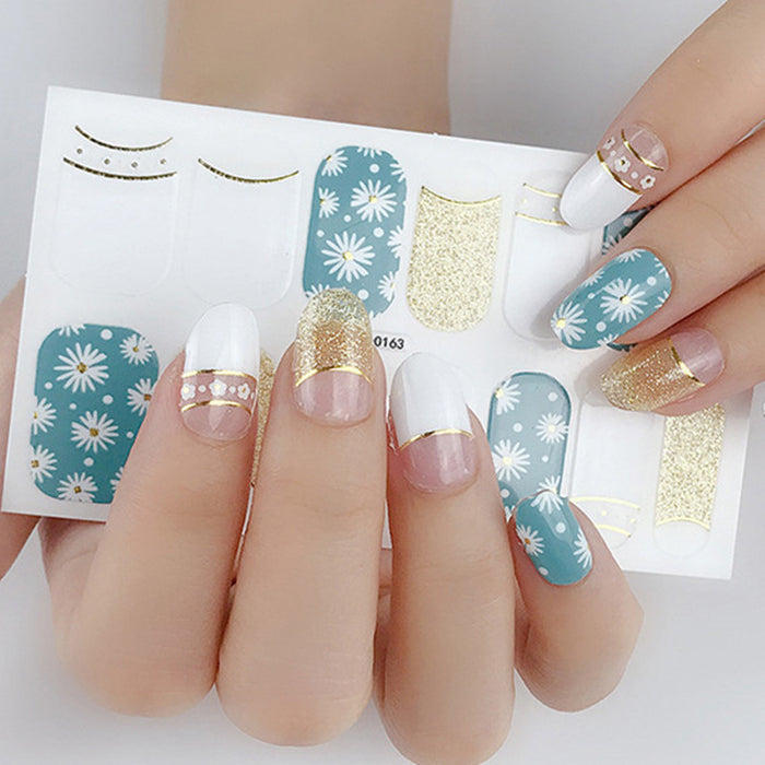 Stickers 3D para Uñas con Efecto Metálico