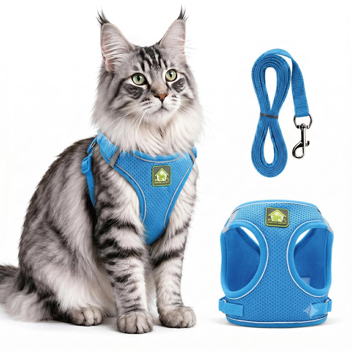 Arnés y Correa para Gato – Ajustable y Antiescape