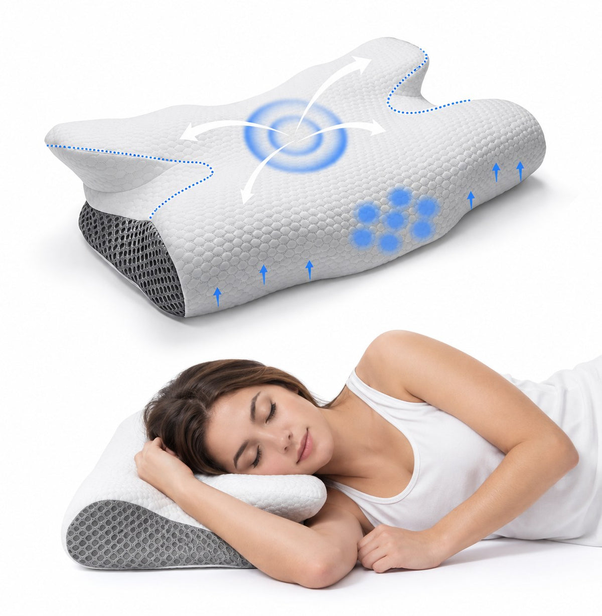 Almohada Cervical para Descanso