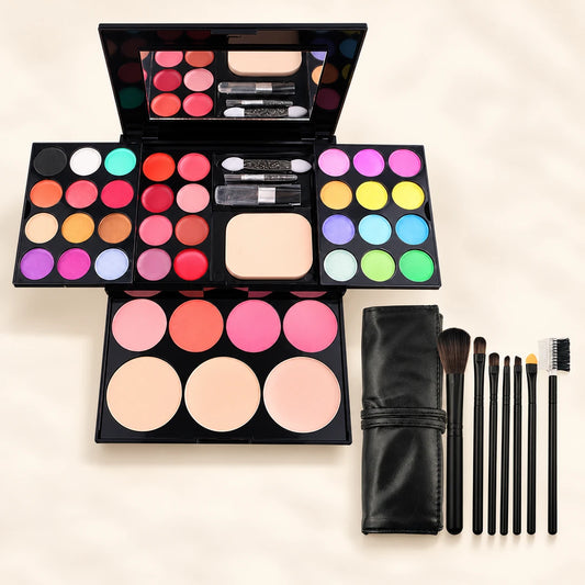 Kit de Maquillaje 39 Colores con Sombras, Rubores y Espejo